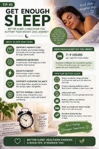 Key Tips for Effective Weight Loss: 7 Habits That Can Make a Difference 7 Person sleeping peacefully in a cozy bedroom setting.