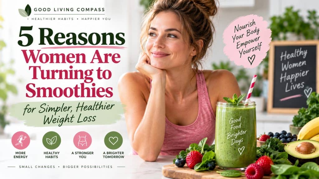 5 Reasons Women Are Turning to Smoothies for Simpler, Healthier Weight Loss 1 Woman and Smootie Diet For Weight Loss