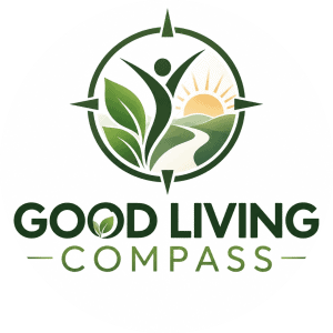 Key Tips for Effective Weight Loss: 7 Habits That Can Make a Difference 12 Eco-friendly logo with a person, leaves, and sun for healthy living.